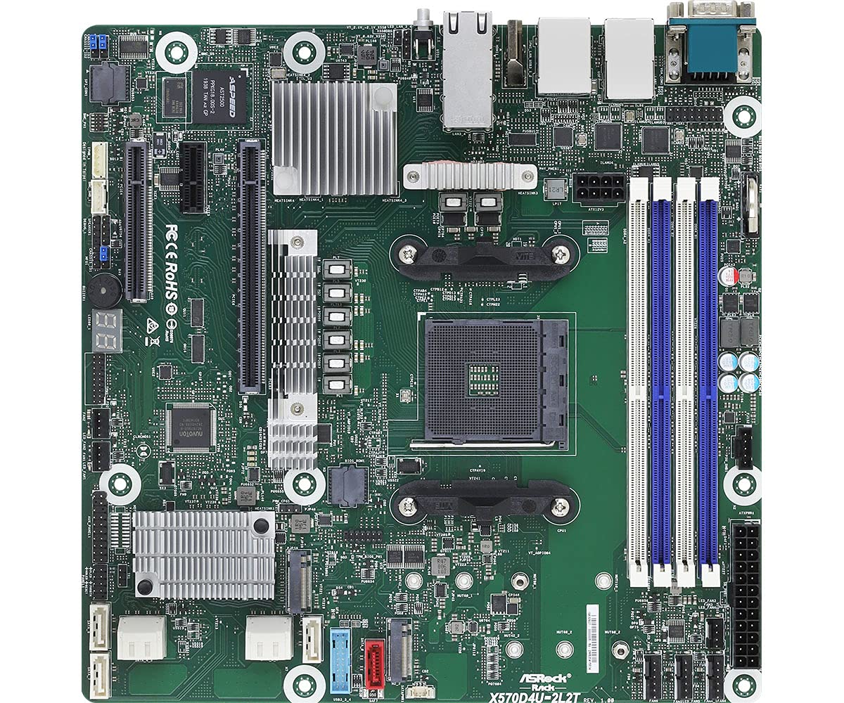 Amazon.com: ASRock Rack X570D4U-2L2T Socket AM4/ AMD X570